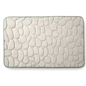 Gray Cobblestone Bath Mat